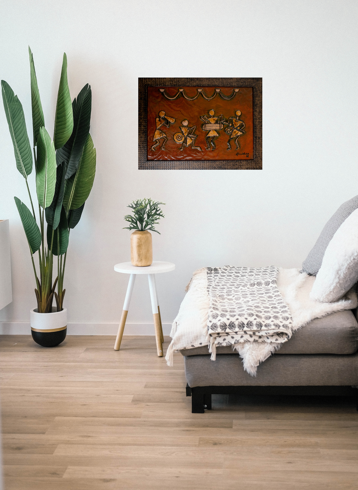 Warli - Bronze (Framed)