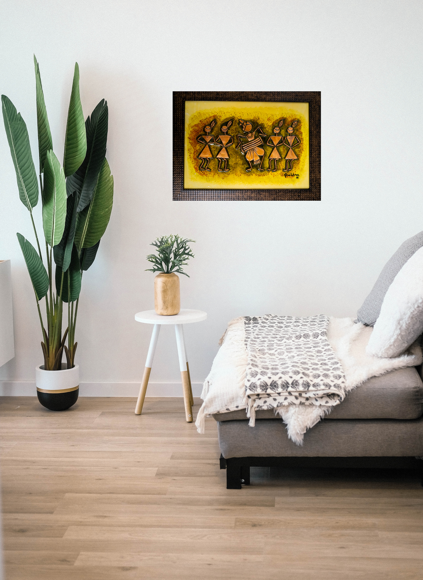 Warli - Cream (Framed)