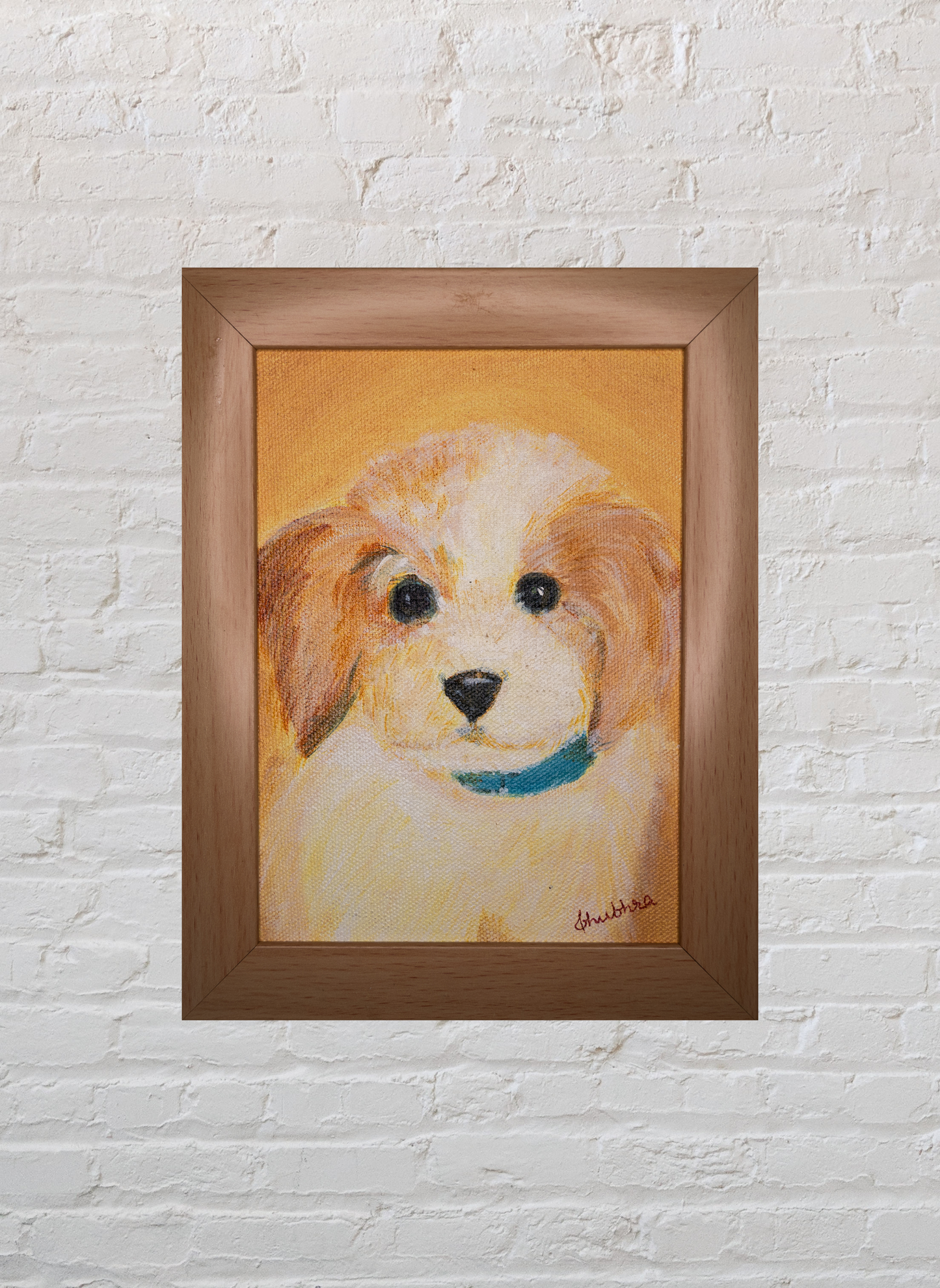 Charles Spaniel - Cream Frame