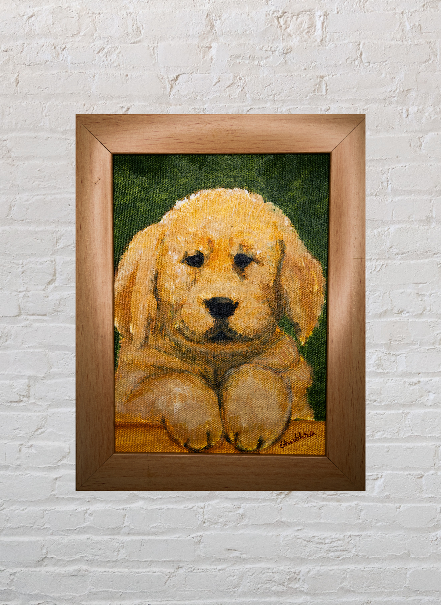 Golden Retriever - Cream Frame