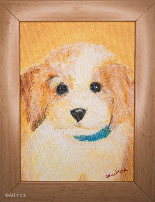 Charles Spaniel - Cream Frame