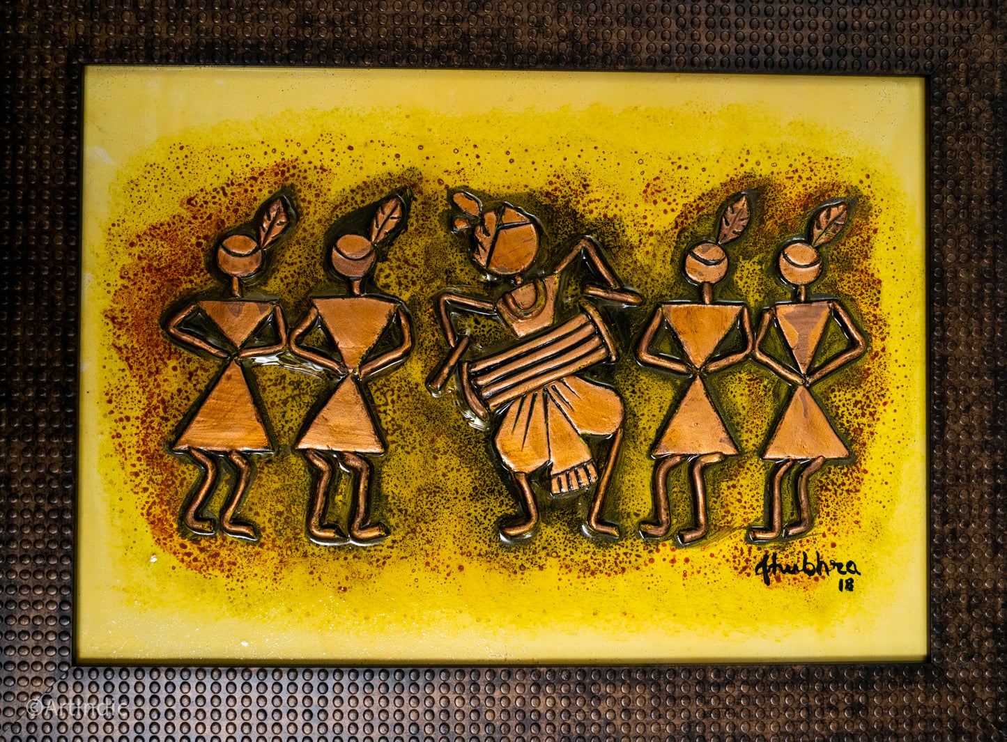 Warli - Cream (Framed)