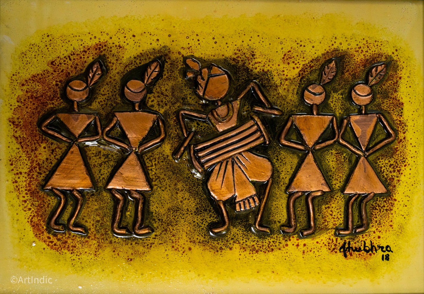 Warli - Cream (Framed)