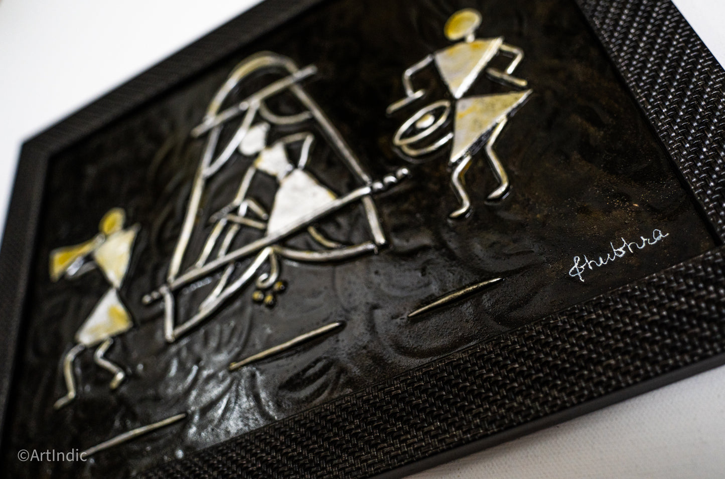 Warli - Black (Framed)