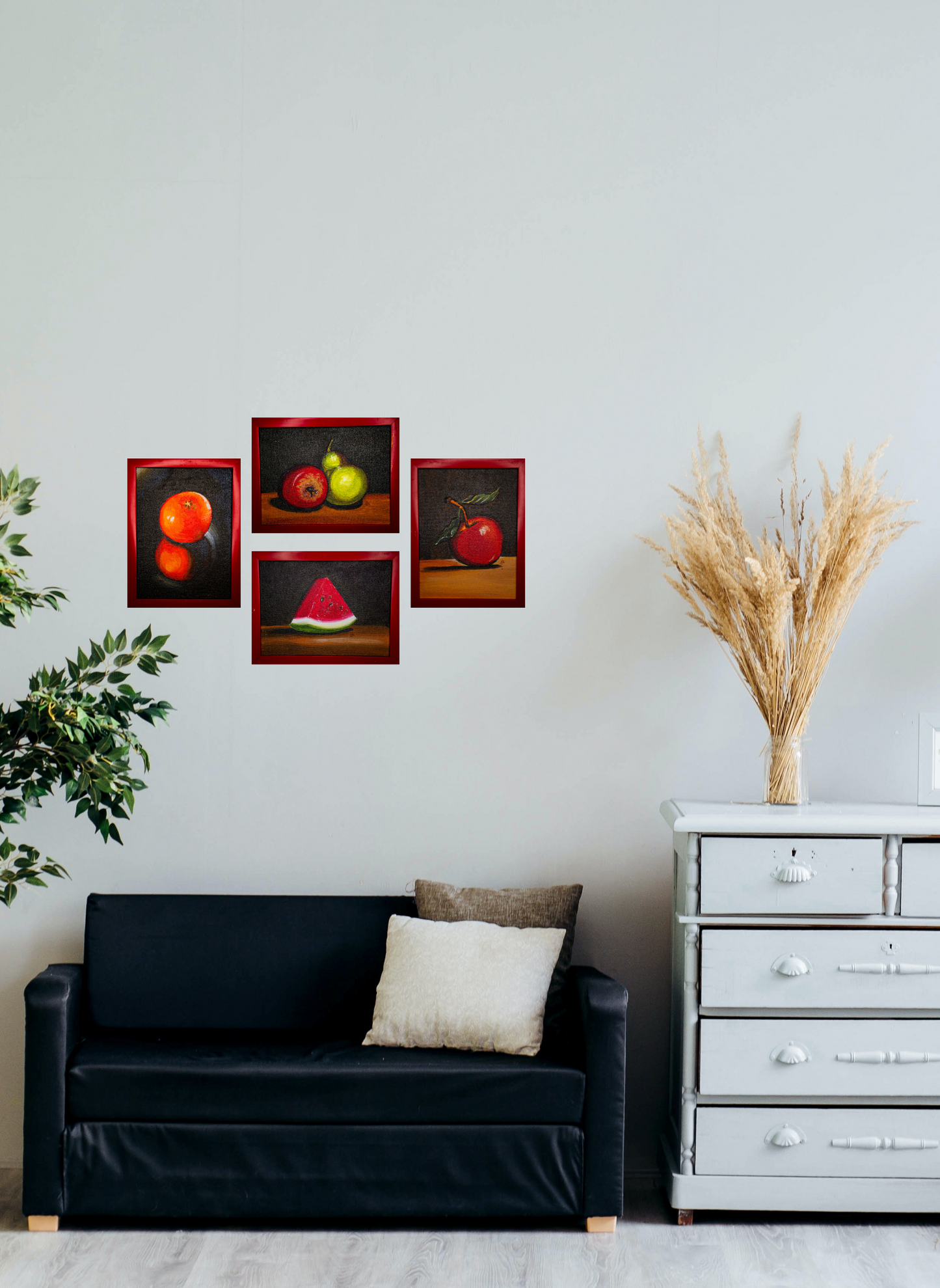 Pear of Apples - Red Frame