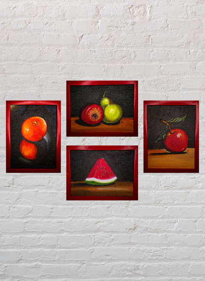 Pear of Apples - Red Frame