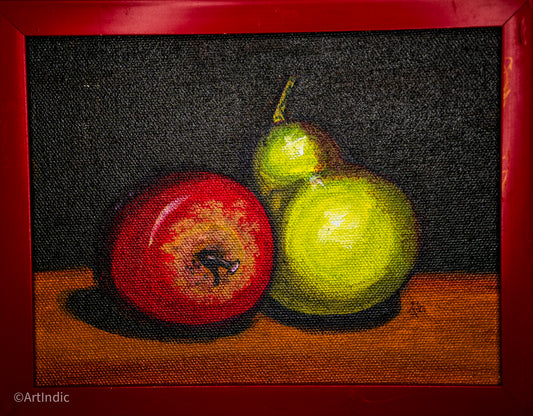 Pear of Apples - Red Frame